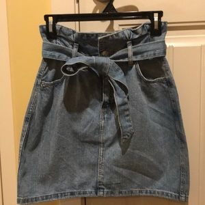 H&M Paperbag denim skirt